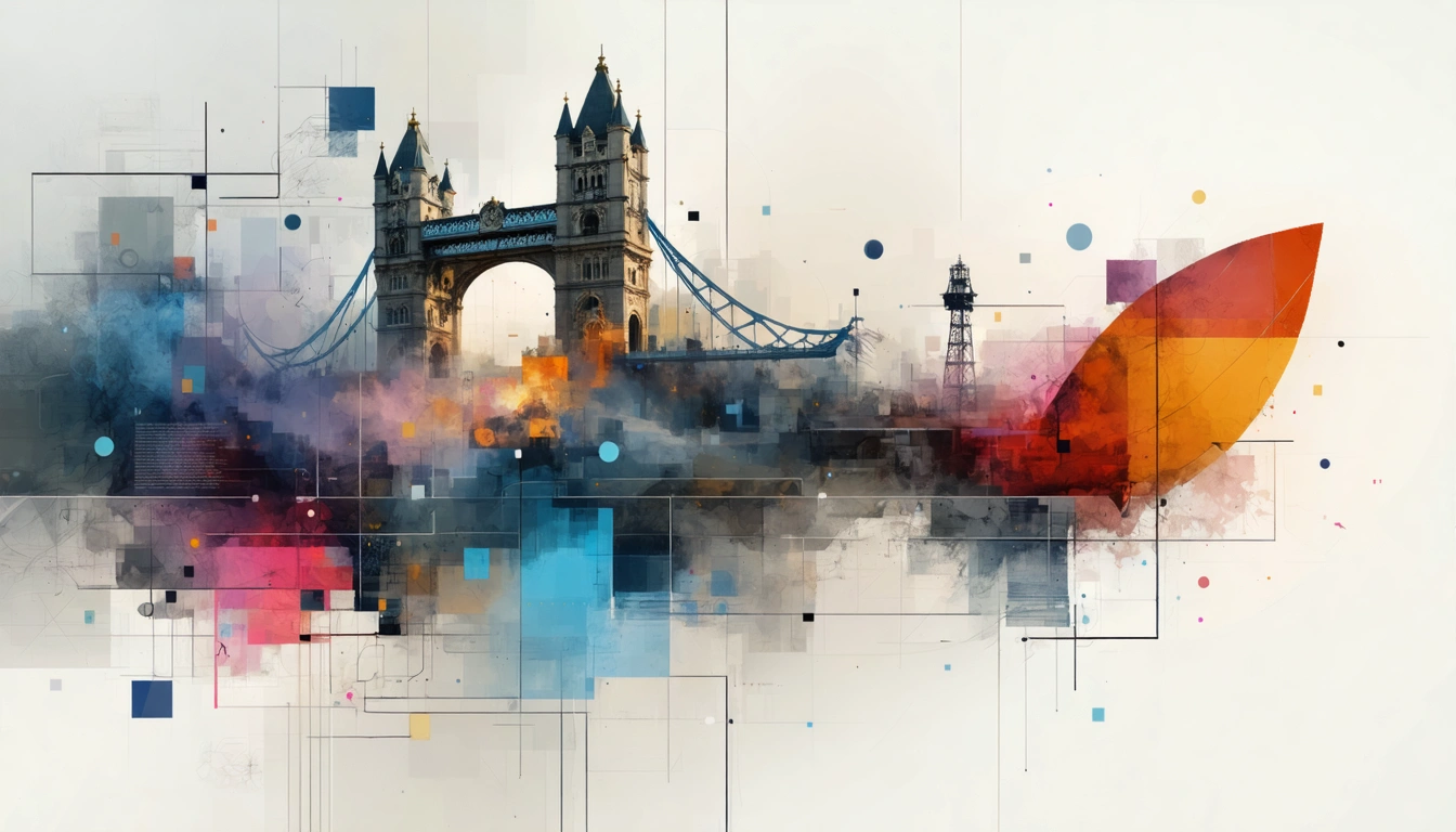 Local train long exposure with neon lines